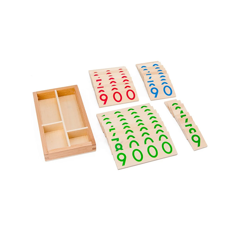 Modulárna drevená súprava Montessori Numeracy
