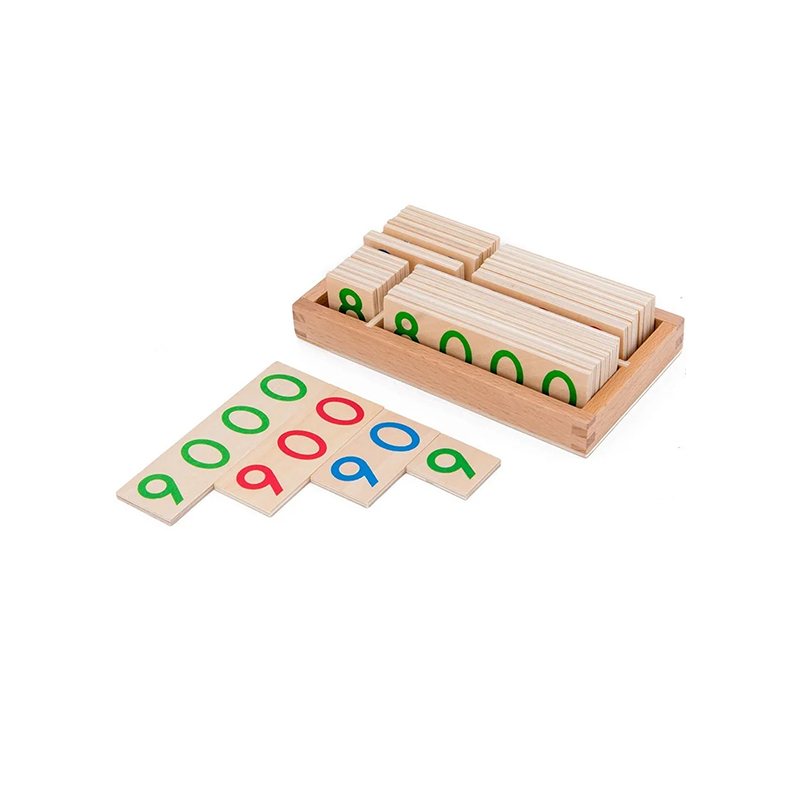 Modulárna drevená súprava Montessori Numeracy