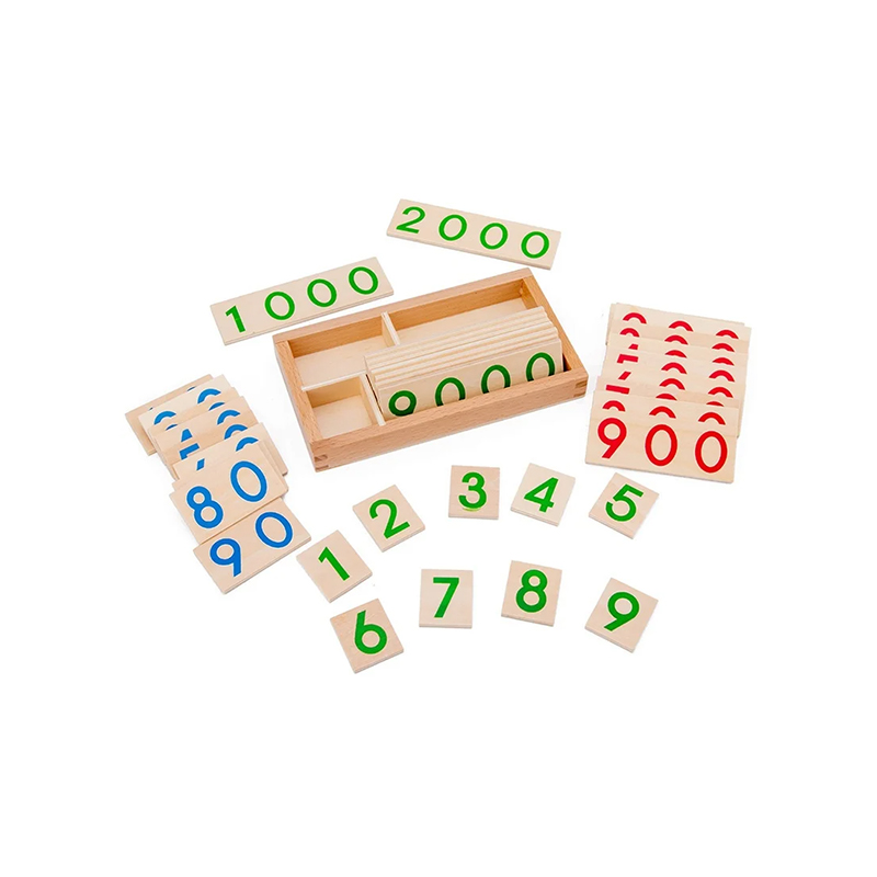 Modulárna drevená súprava Montessori Numeracy