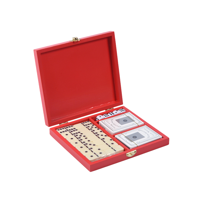 Prenosná dvojdielna súprava Redwood Box (Domino a poker)