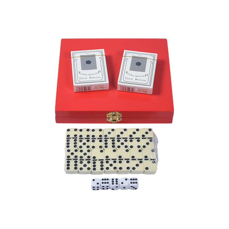 Prenosná dvojdielna súprava Redwood Box (Domino a poker)