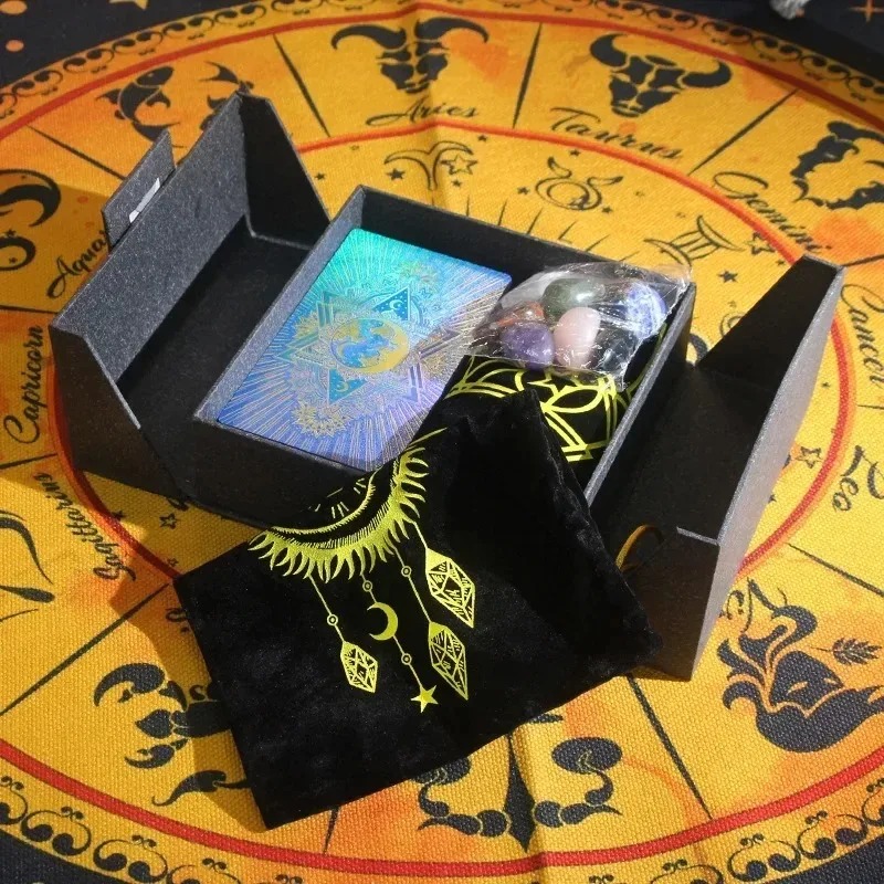 Zberateľská edícia s motívom zverokruhu – súprava Mystic’s Treasure Tarot & Crystal