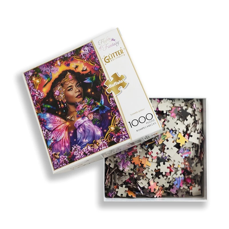 Viacfarebná sada puzzle – kolekcia klasických doplnkov pre skladačky