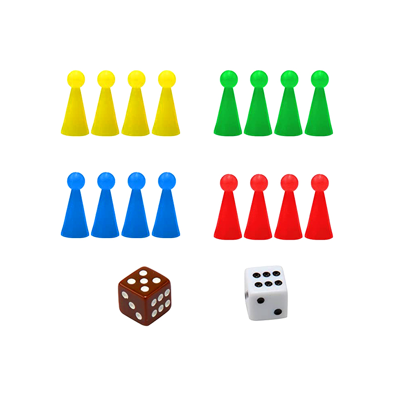 Prenosná magnetická stolová hra s kockami a figúrkami Klasická súprava hier Ludo