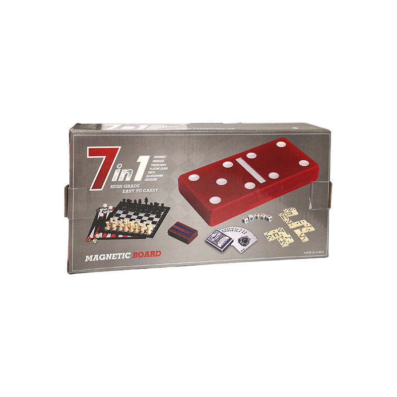Červená bodkovaná edícia – klasická súprava domino & cribbage