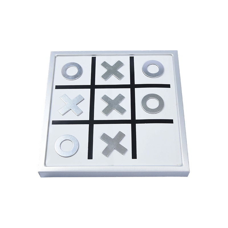 Desktop Edition Moderná kovová hra Tic-Tac-Toe