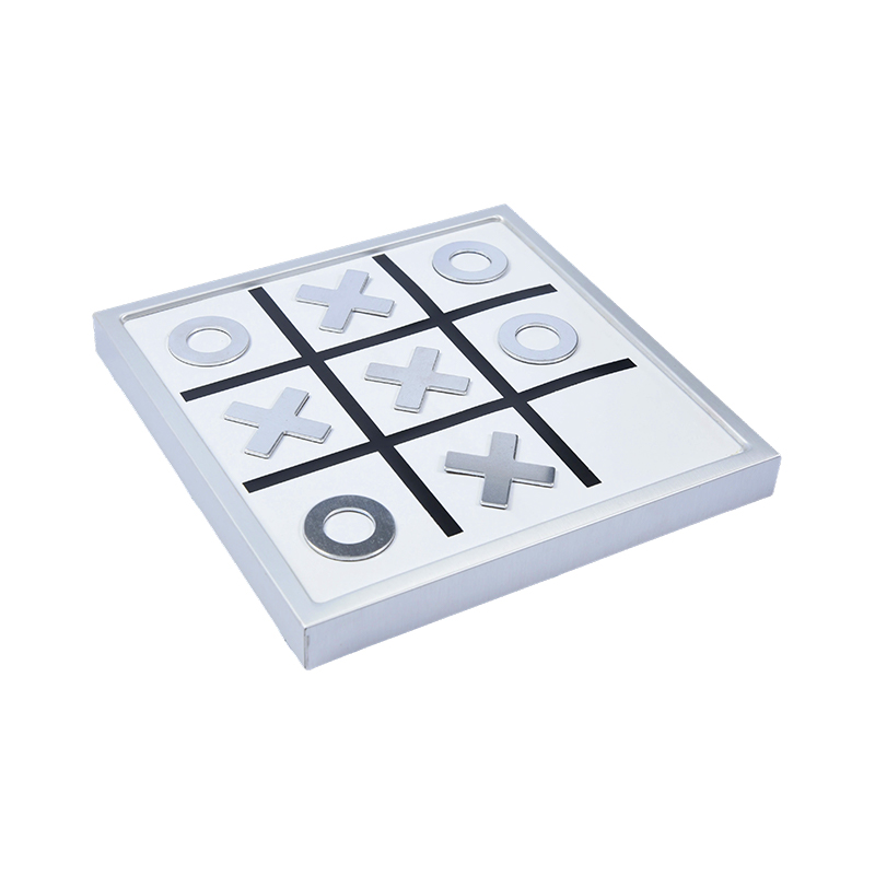 Desktop Edition Moderná kovová hra Tic-Tac-Toe