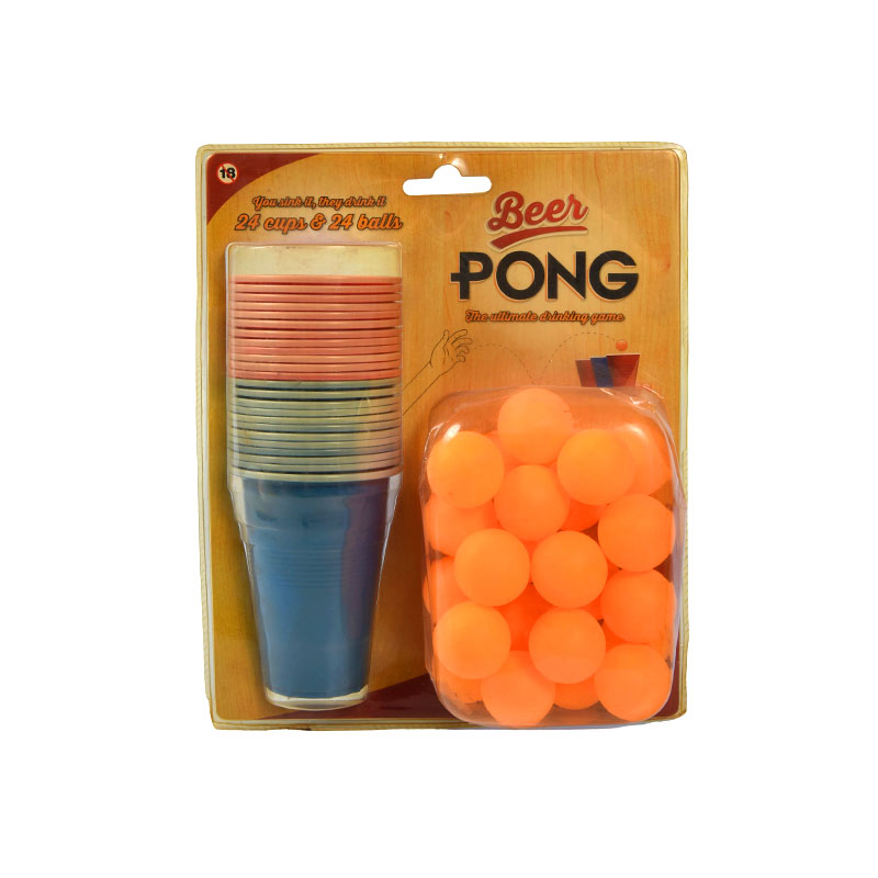 24 pohárov a 24 loptičiek pre dokonalú párty zábavu Beer Pong